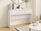 Cannock  Console Table With 2 Drawers - White