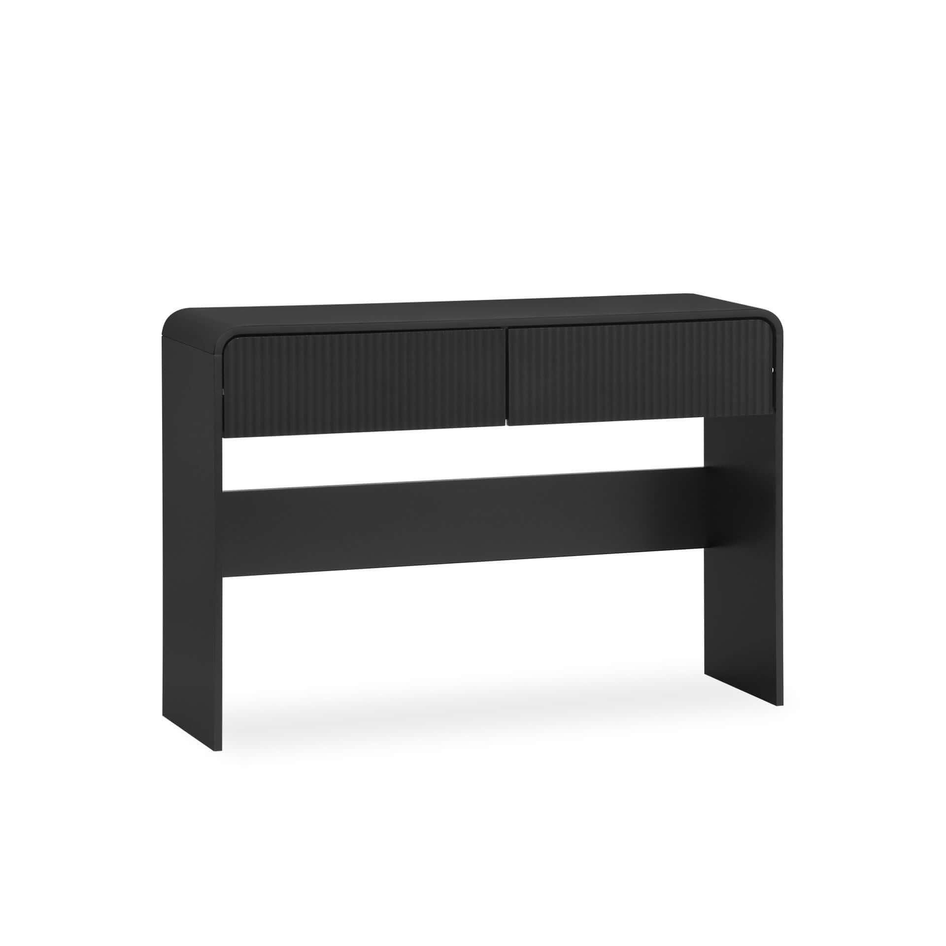 Cannock Console Table With 2 Drawers - Black