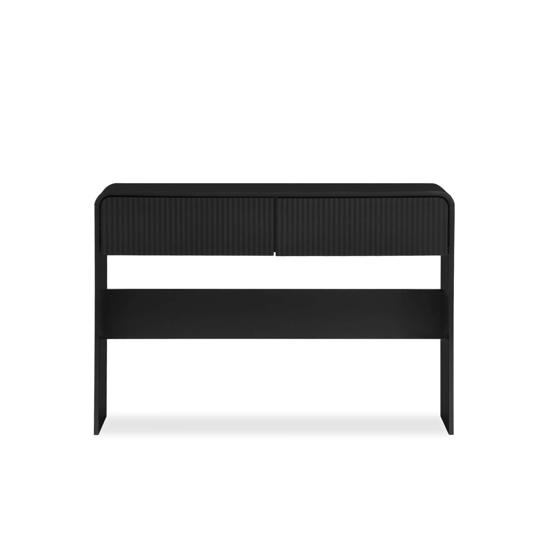 Cannock Console Table With 2 Drawers - Black