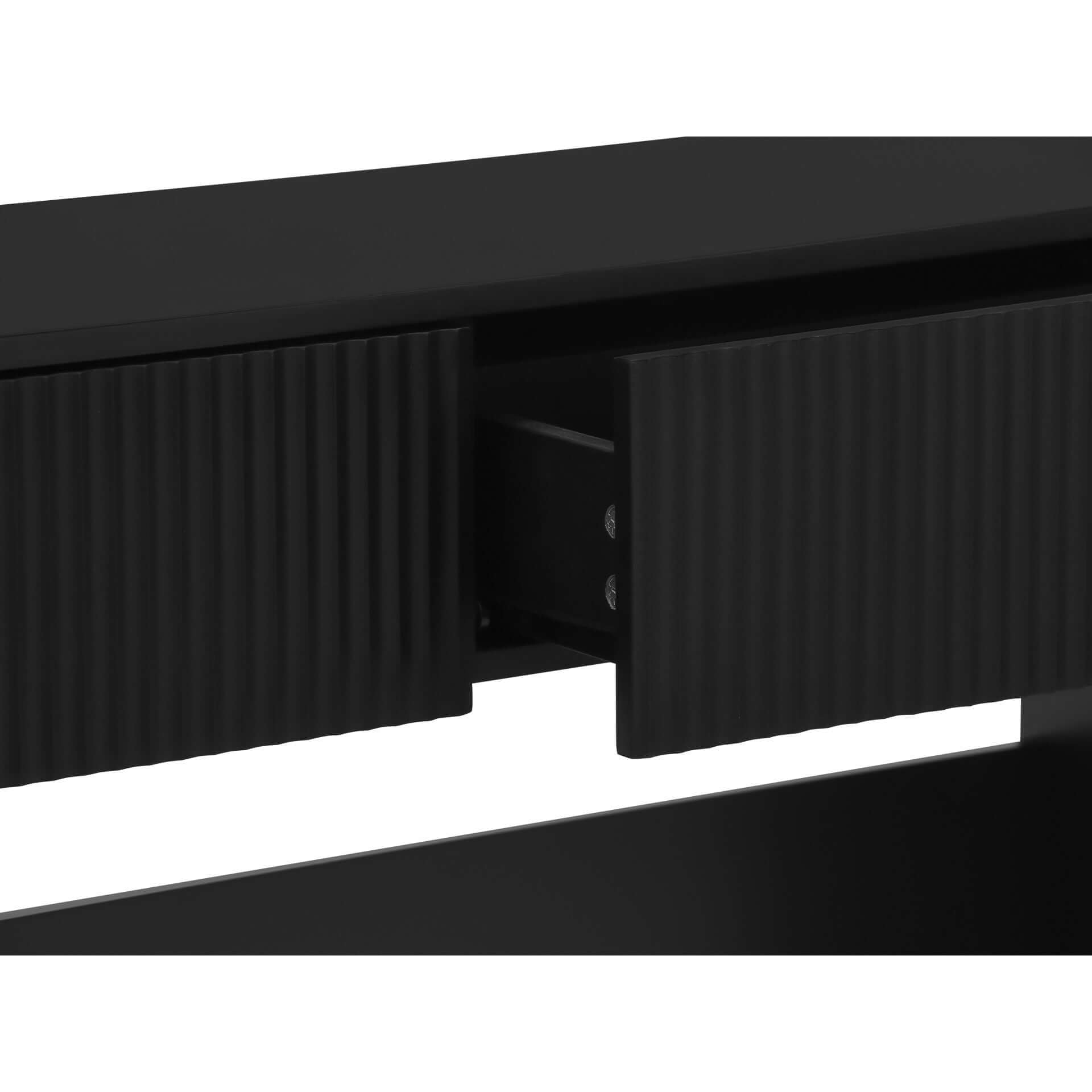 Cannock Console Table With 2 Drawers - Black