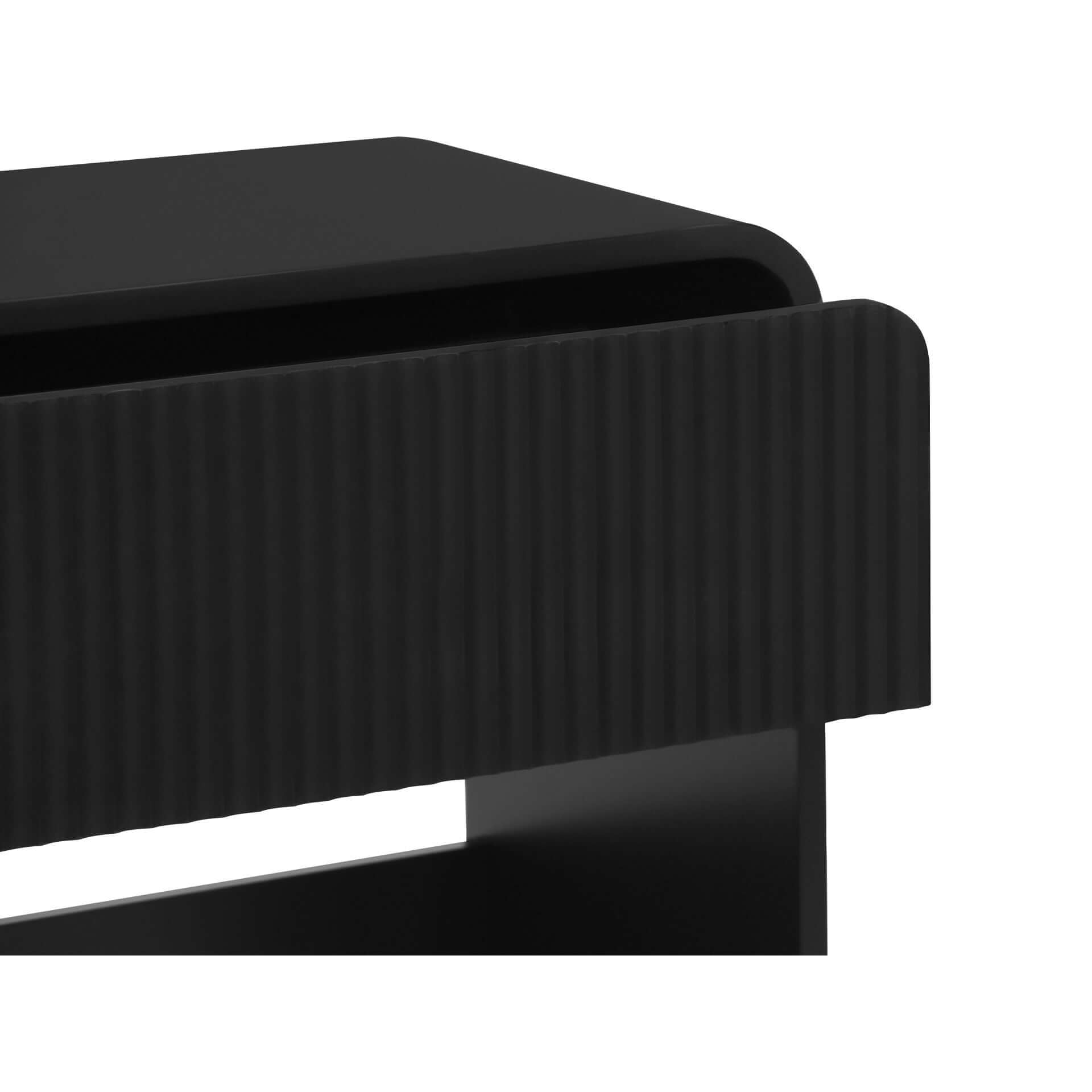 Cannock Console Table With 2 Drawers - Black