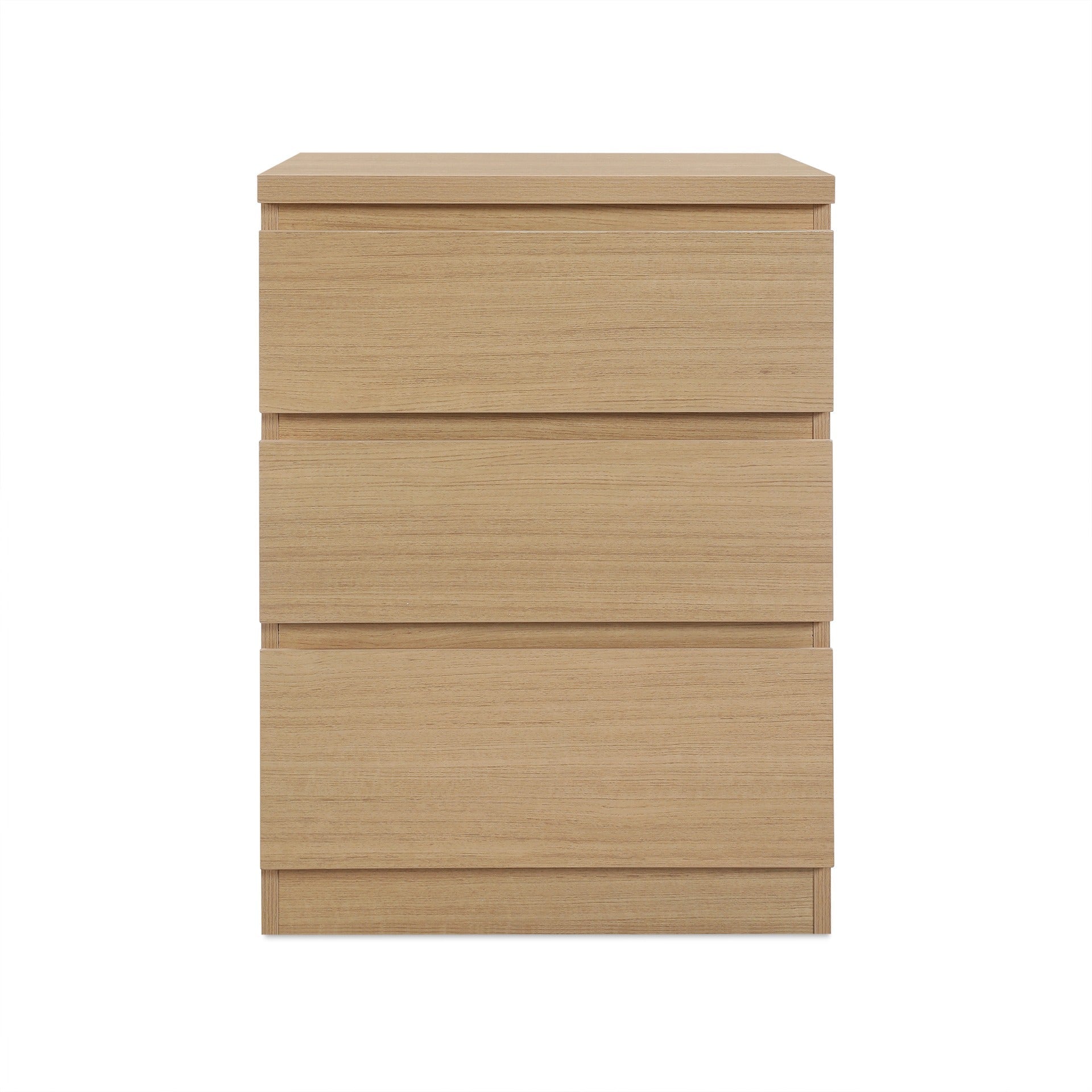 TONGASS Bedside Table with 3 Drawers - OAK