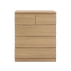 TONGASS 5 Drawer Tallboy - OAK