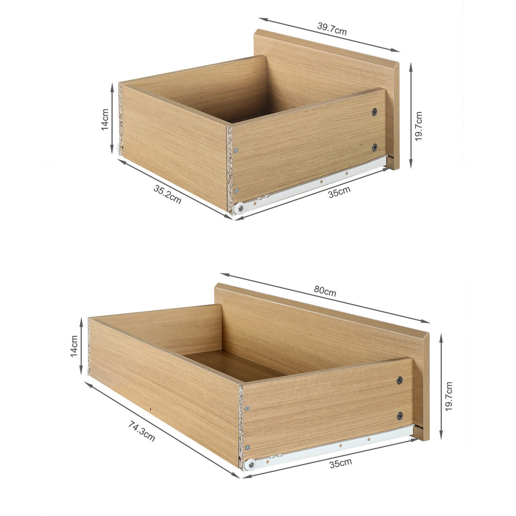 TONGASS 5 Drawer Tallboy - OAK