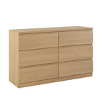 TONGASS 6 Drawer Lowboy - OAK
