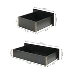 Angeles High Gloss 6 Drawer Tallboy - Black