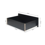 Angeles High Gloss 8 Drawer Lowboy - Black