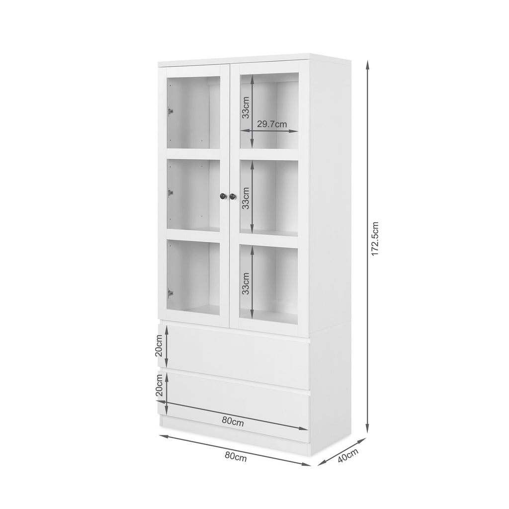 TONGASS Bookshelf Display Shelf - WHITE