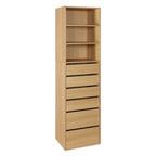 PAYETTE 6 Drawer & 3 Shelf Wardrobe - OAK