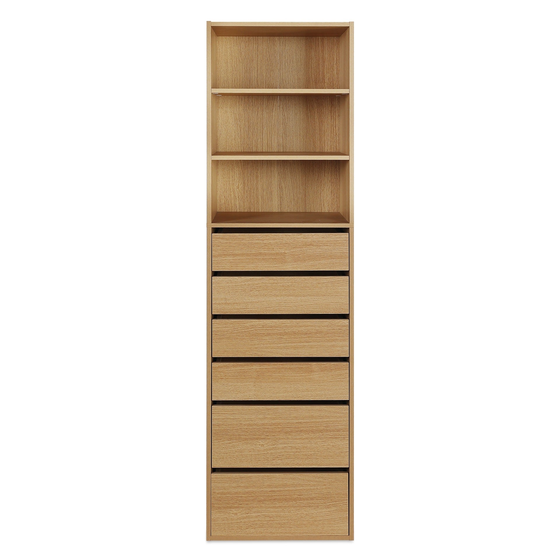 PAYETTE 6 Drawer & 3 Shelf Wardrobe - OAK