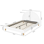 Moruisg Double Bed Frame - White