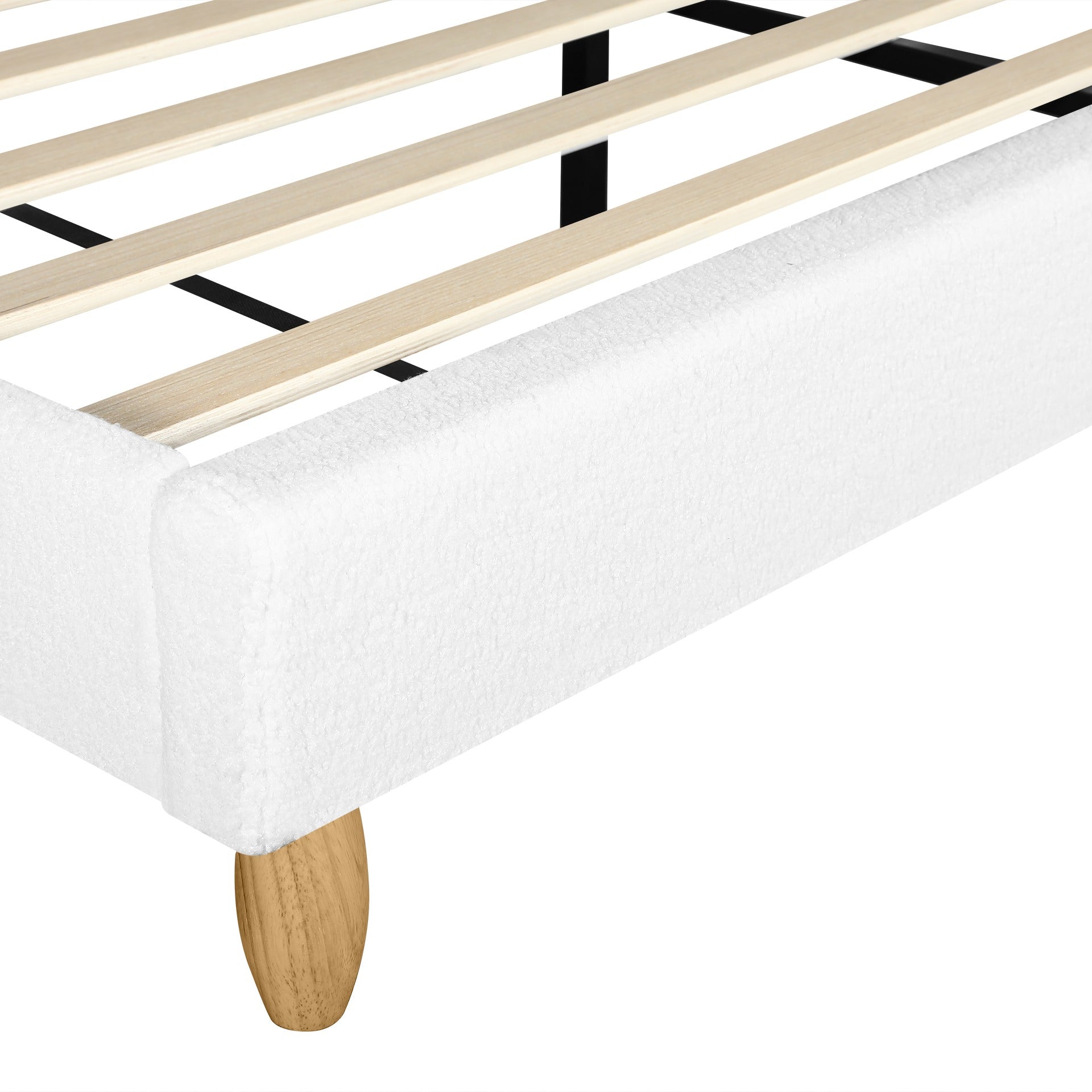 MORUISG Queen Bed Frame - White