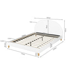 MORUISG King Bed Frame - White