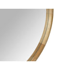 Echo Round Wooden Framed Wall Mirror 95cm - Light Wood