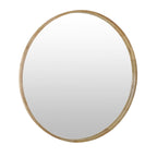 Echo Round Wooden Framed Wall Mirror 120cm - Light Wood