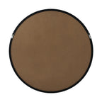 Echo Round Wooden Framed Wall Mirror 60cm - Black