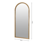 Halo Arched Full Length Mirror 180cm - Light Wood