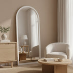 Halo Arched Full Length Mirror 180cm - White
