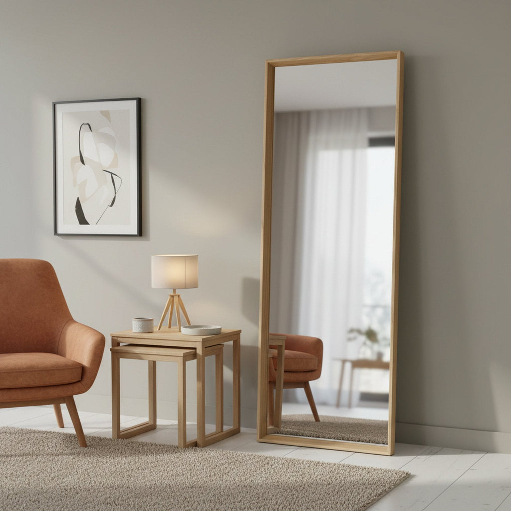 Form Full Length Mirror 165cm - Light Wood