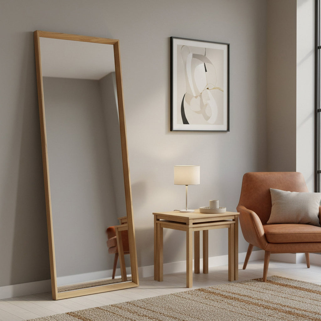 Form Full Length Mirror 165cm - Light Wood