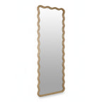 Ripple Wavy Wooden Full Length Mirror 160cm - Light Wood