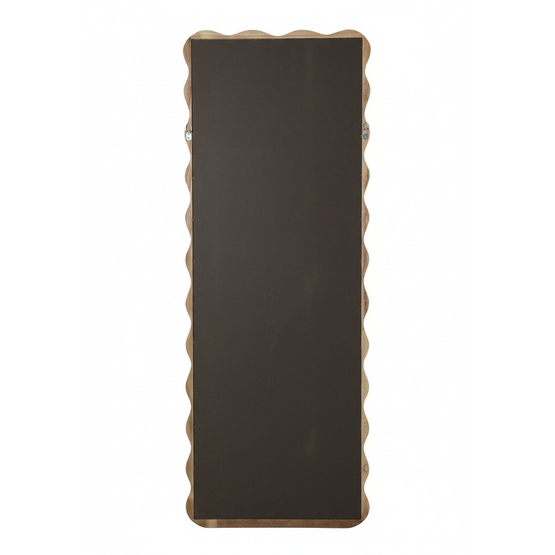Ripple Wavy Wooden Full Length Mirror 160cm - Light Wood