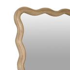 Ripple Wavy Wooden Full Length Mirror 160cm - Light Wood