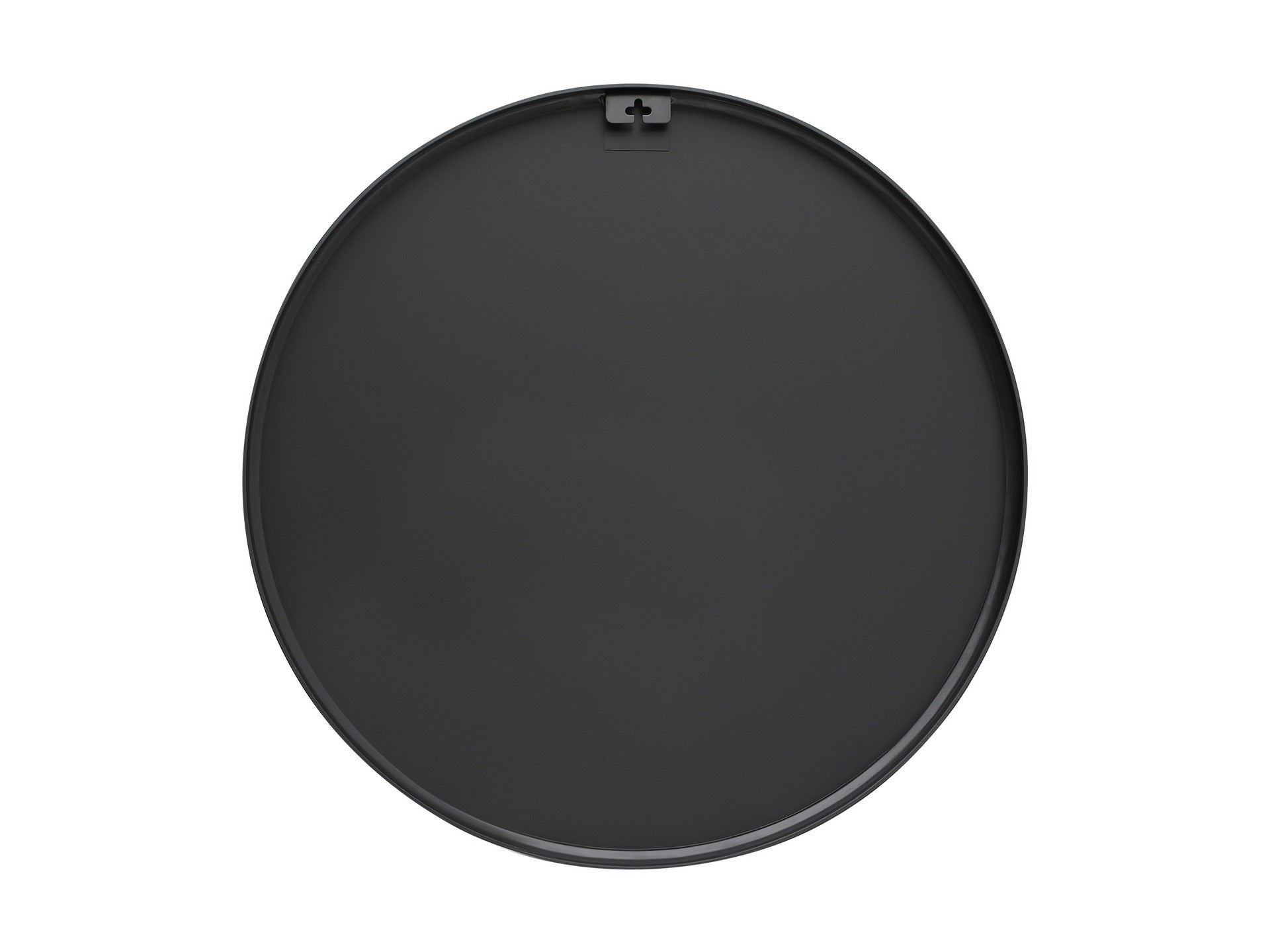 Aura Round Metal Framed Wall Mirror 80cm - Black