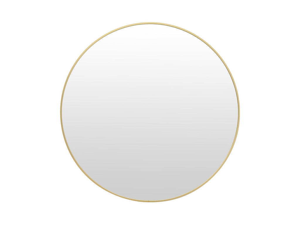 Aura Round Metal Framed Wall Mirror 80cm - Gold