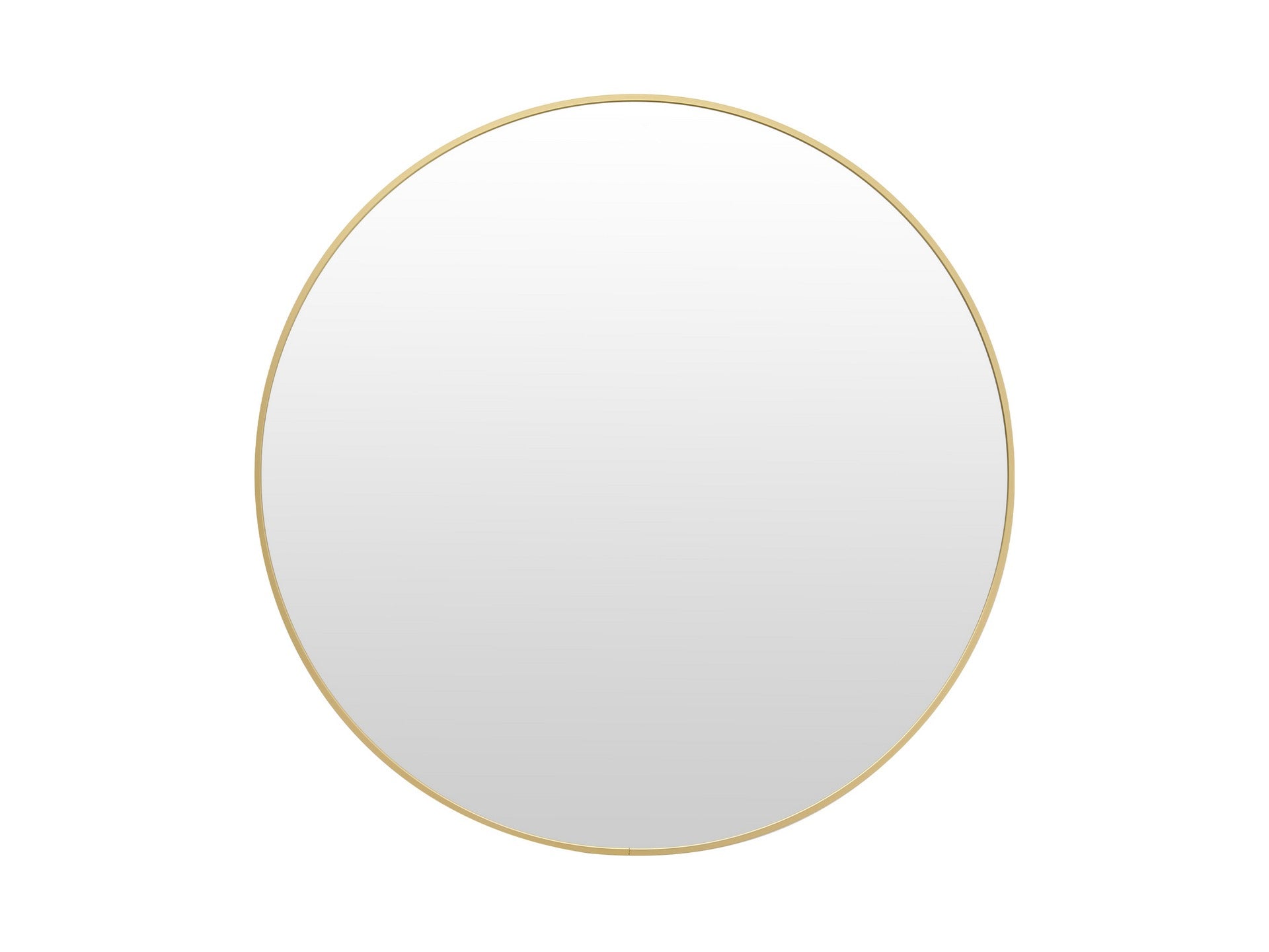 Aura Round Metal Framed Wall Mirror 80cm - Gold