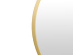 Aura Round Metal Framed Wall Mirror 80cm - Gold