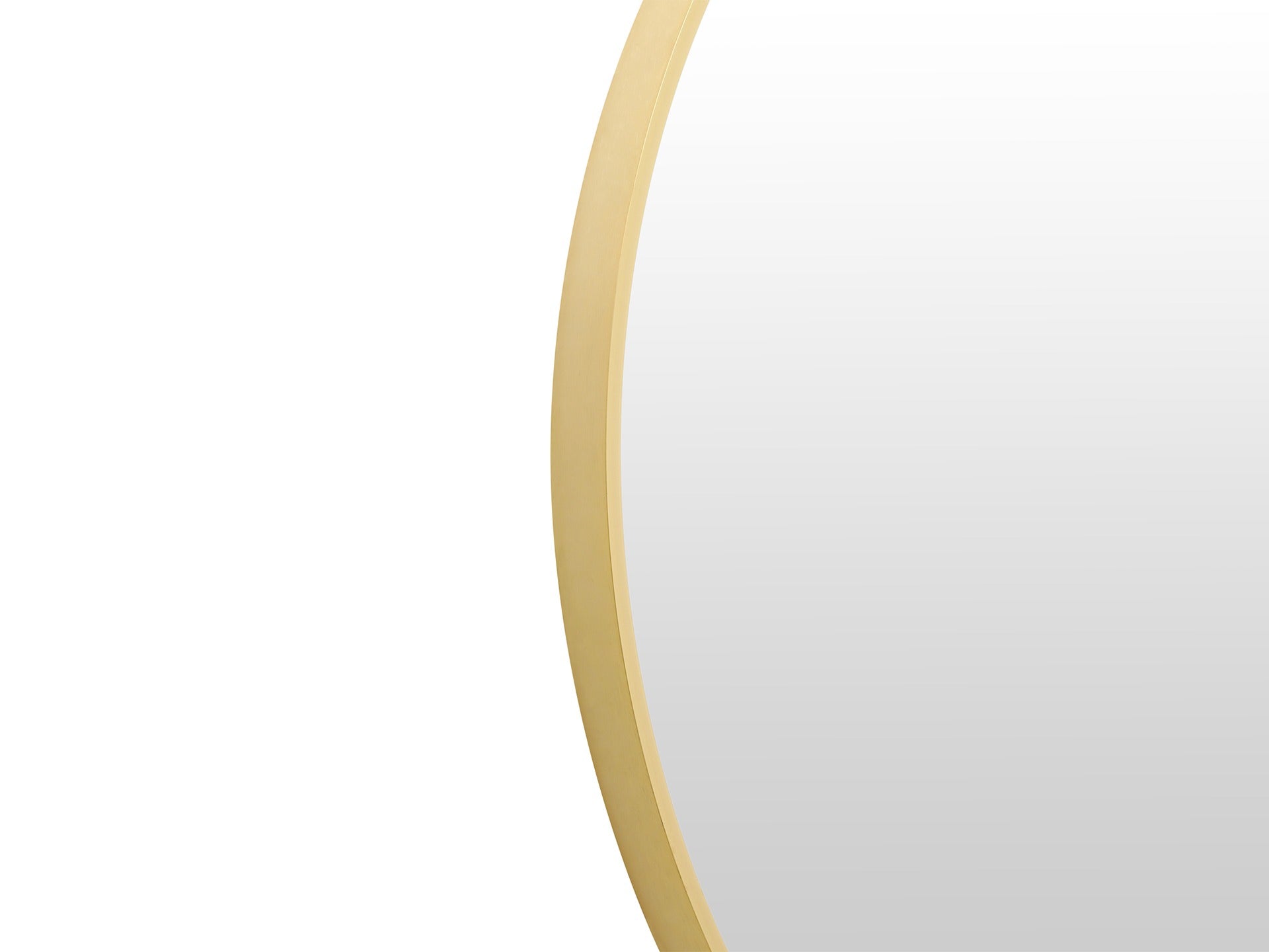 Aura Round Metal Framed Wall Mirror 80cm - Gold