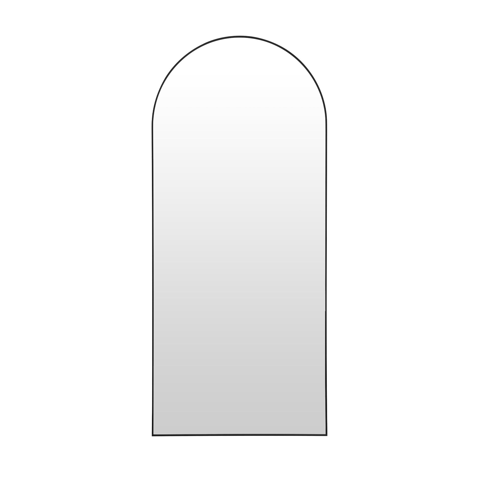 Archie Metal Arched Full Length Mirror - Black