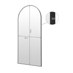 Archie Metal Arched Full Length Mirror - Black