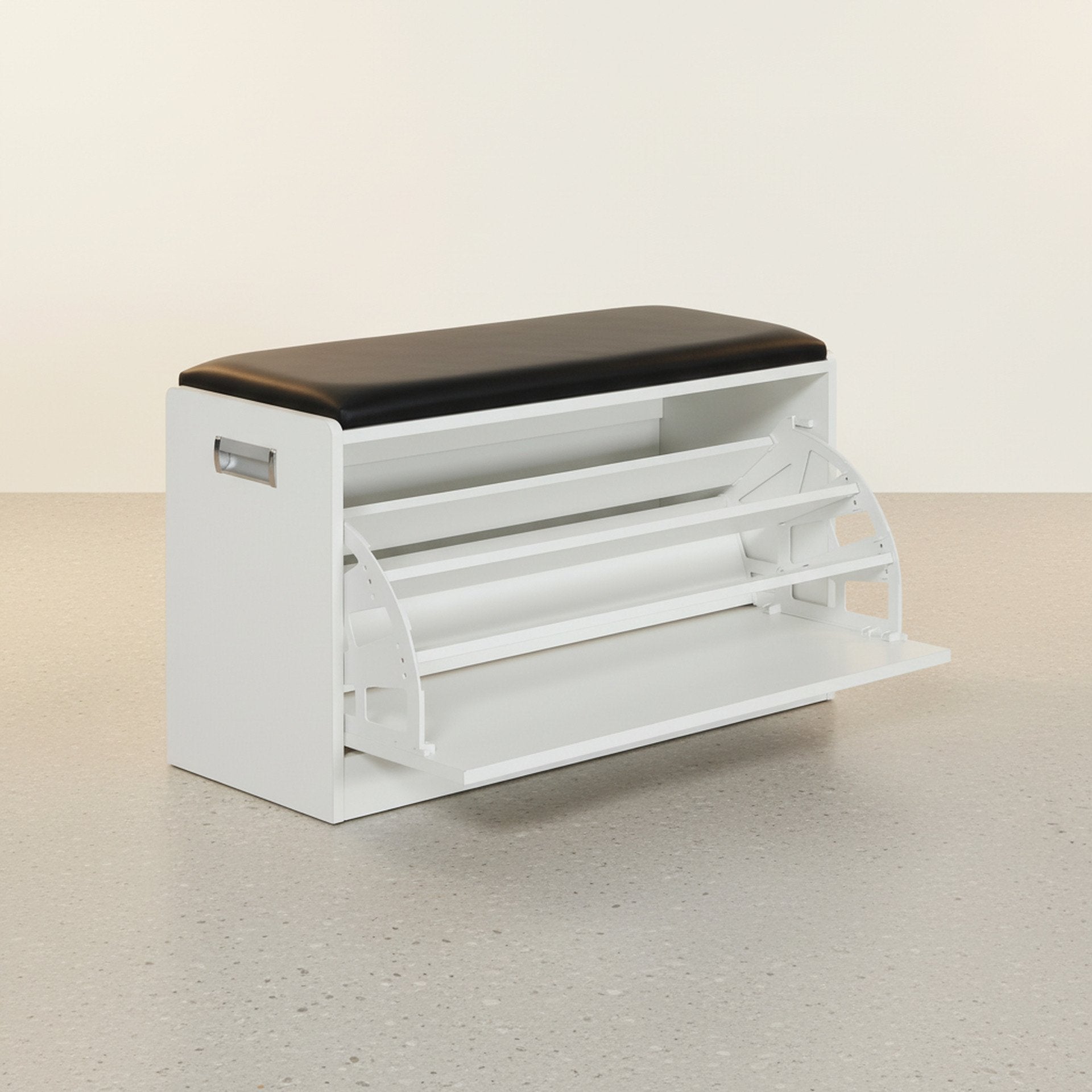 GLORIA Wooden Shoe Rack 3 Layer - White