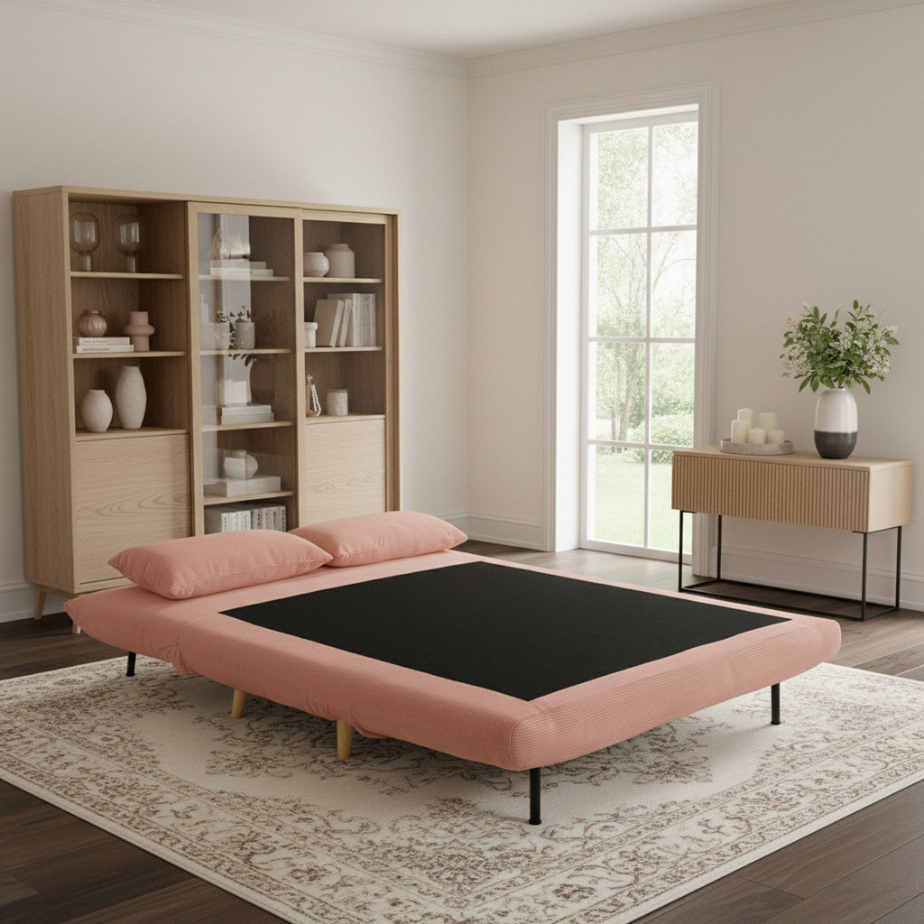 Hastings 2 Seater Fold-Out Sofa Bed - Pink