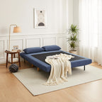 Hastings 2 Seater Fold-Out Sofa Bed - Navy Blue