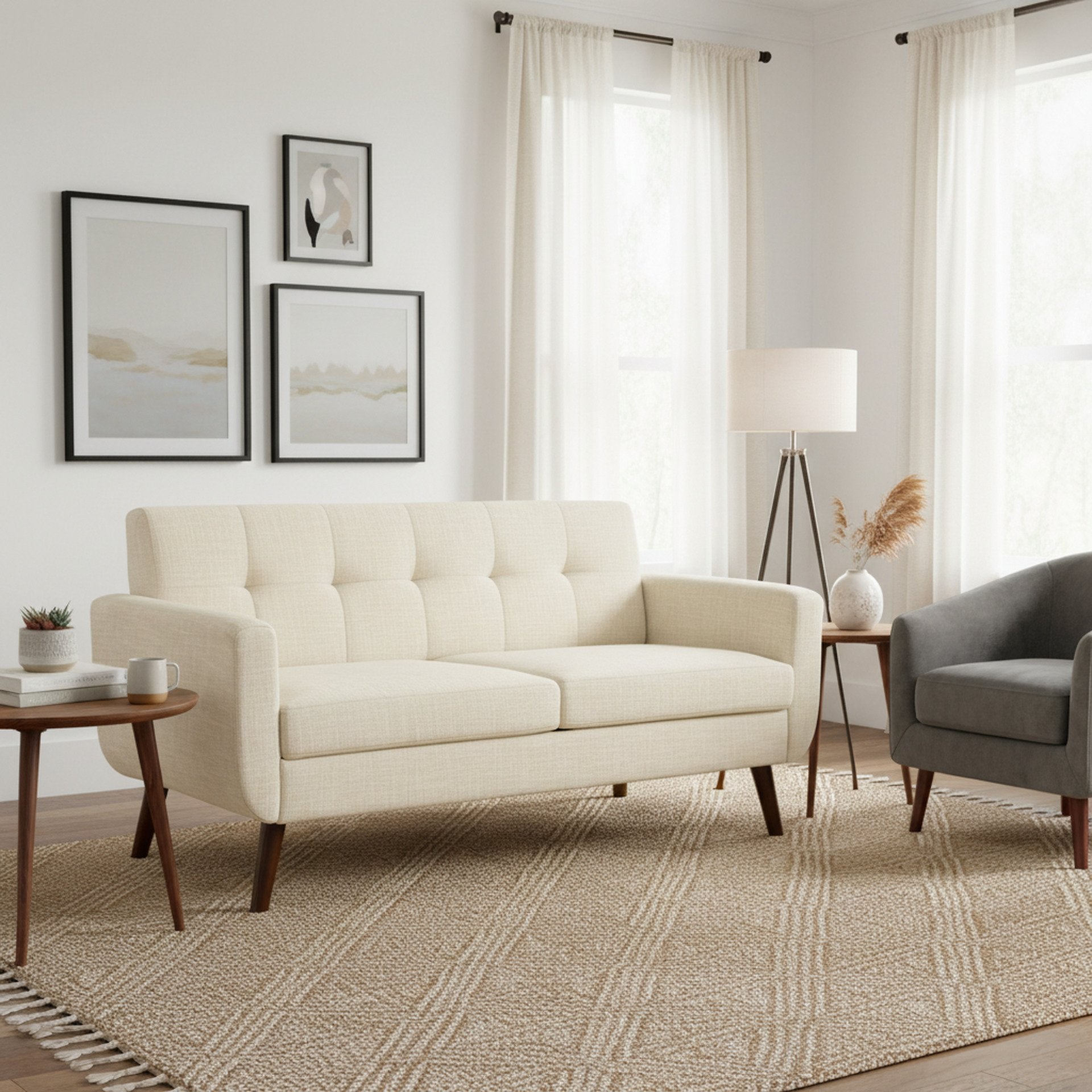 Vibe 2 Seater Sofa - Beige