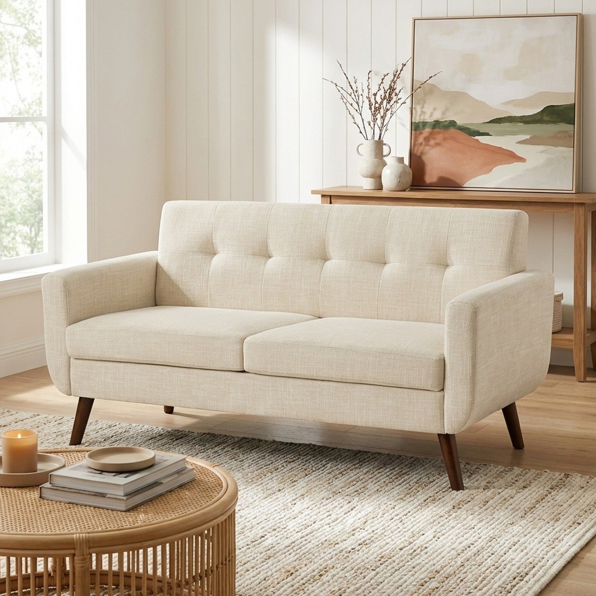 Vibe 2 Seater Sofa - Beige
