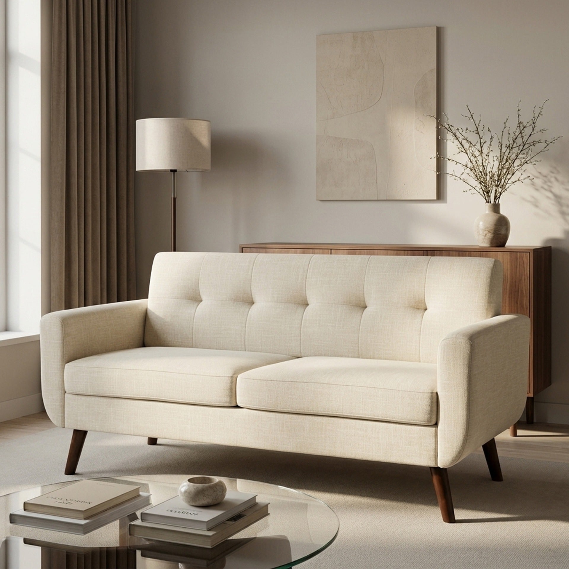 Vibe 2 Seater Sofa - Beige