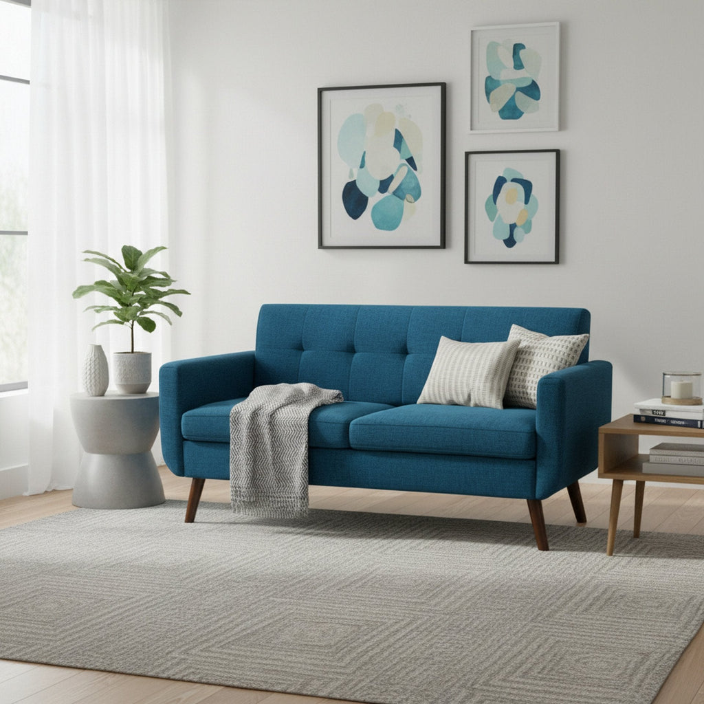 Vibe 2 Seater Sofa - Blue