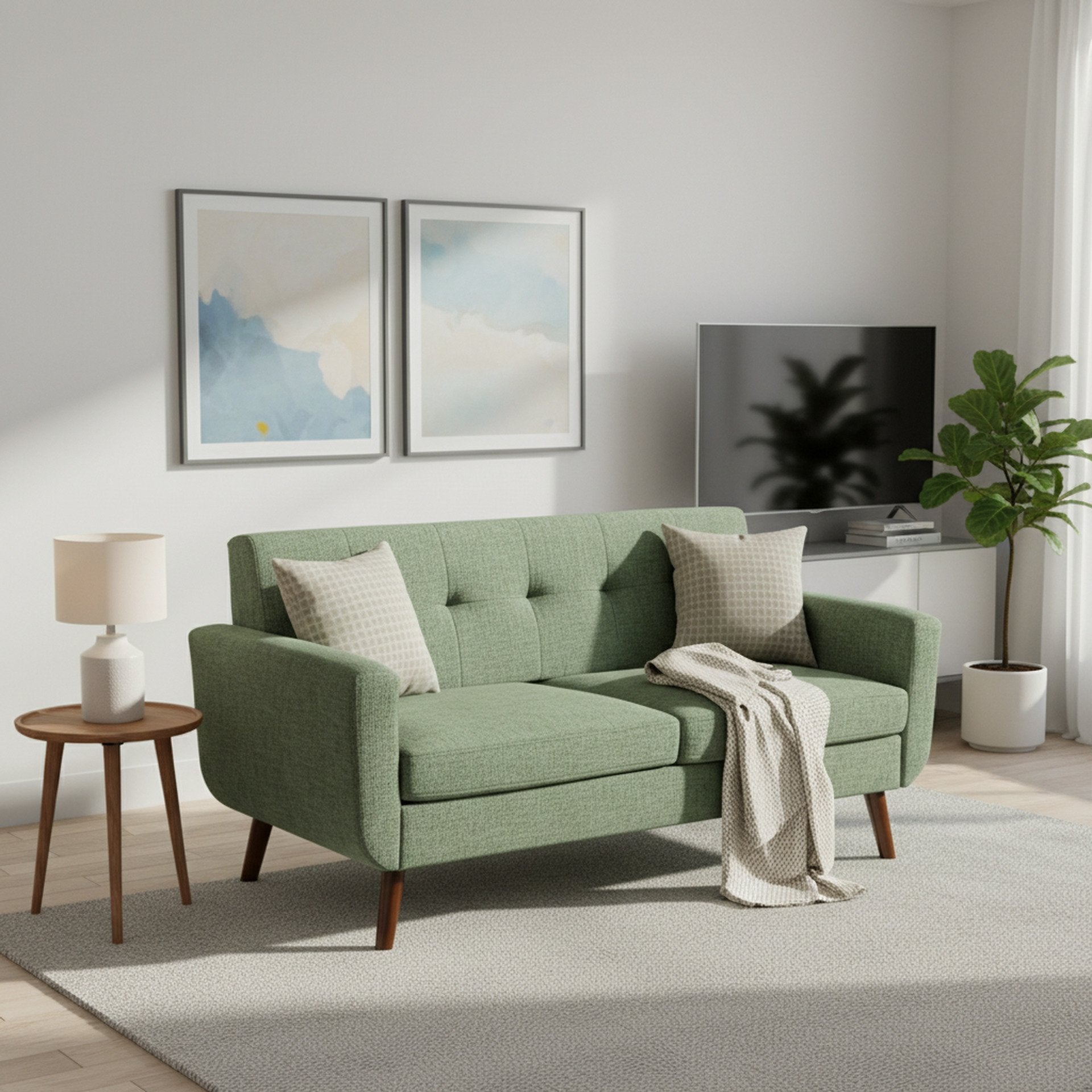 Vibe 2 Seater Sofa - Green