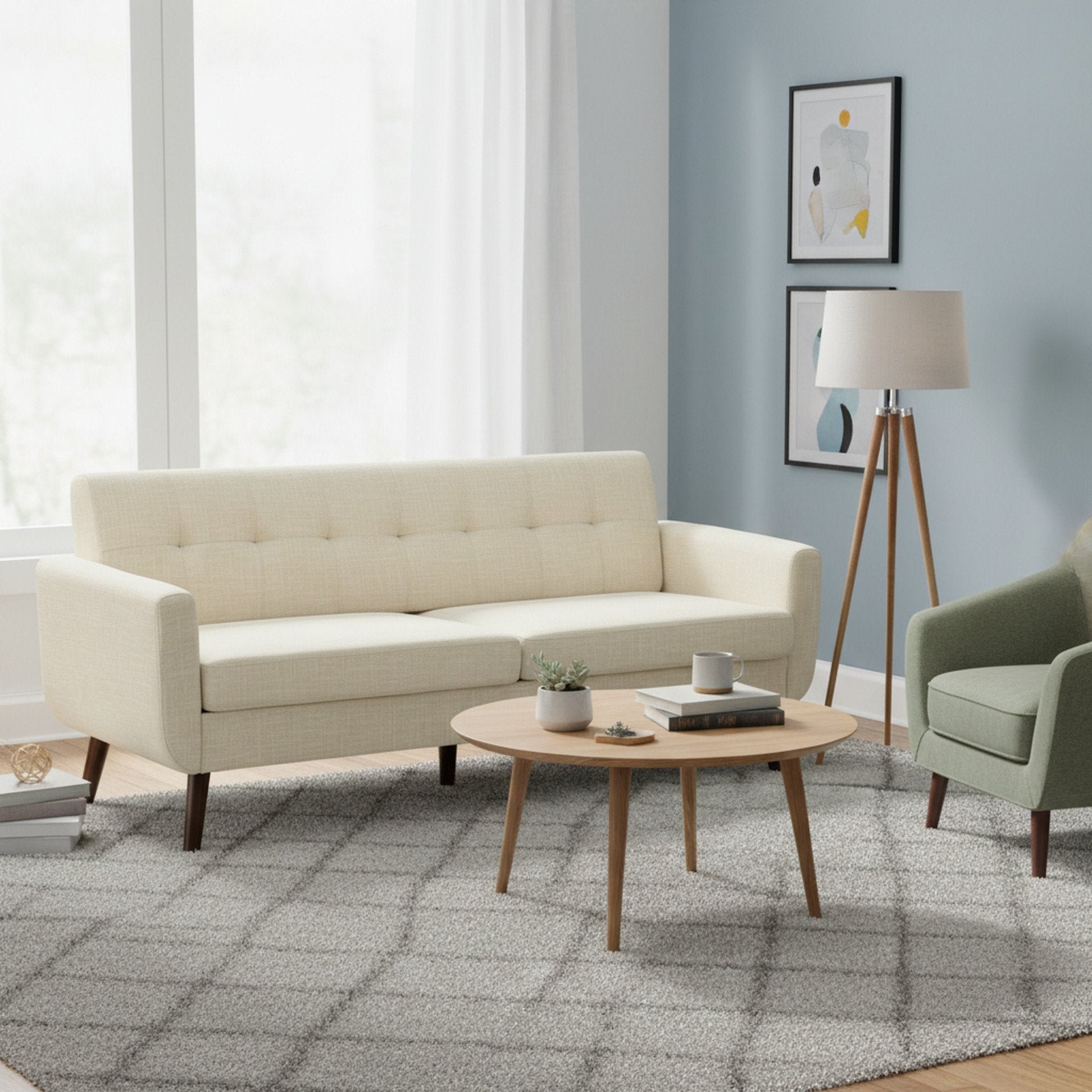 Vibe 3 Seater Sofa - Beige