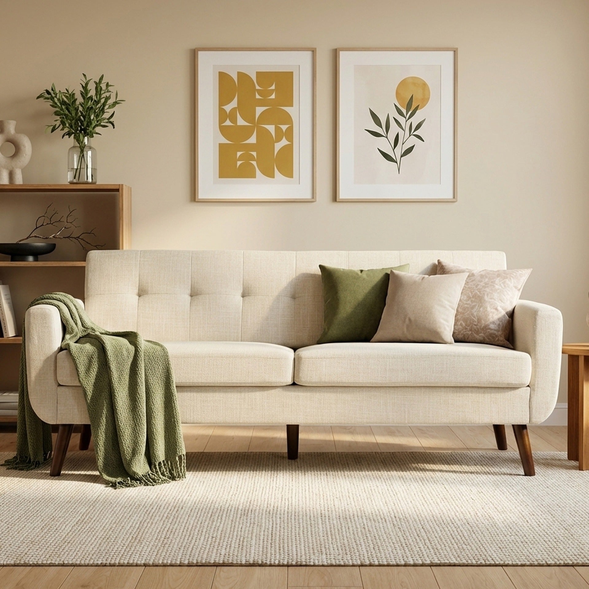Vibe 3 Seater Sofa - Beige