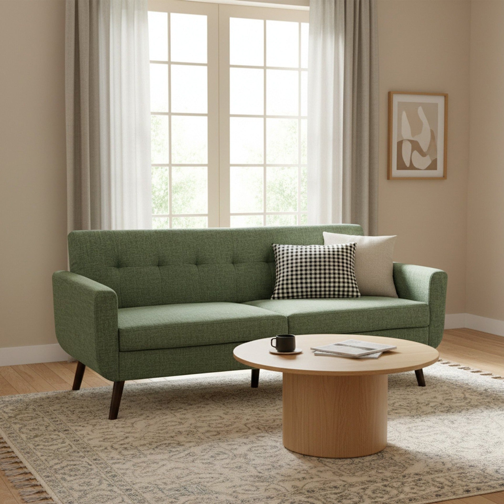 Vibe 3 Seater Sofa - Green