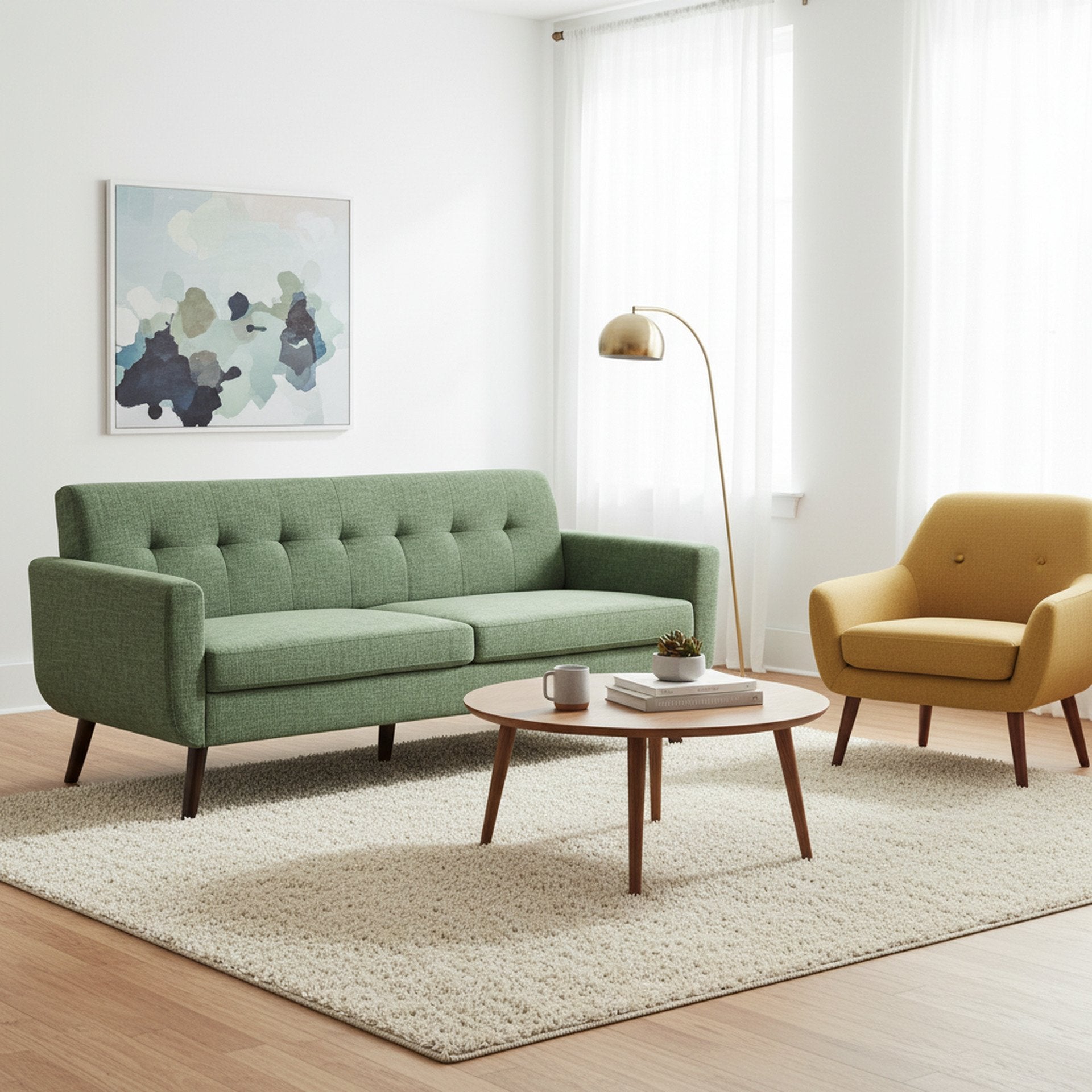 Vibe 3 Seater Sofa - Green