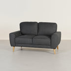 Suki Linen 2 Seater Sofa - Dark Grey