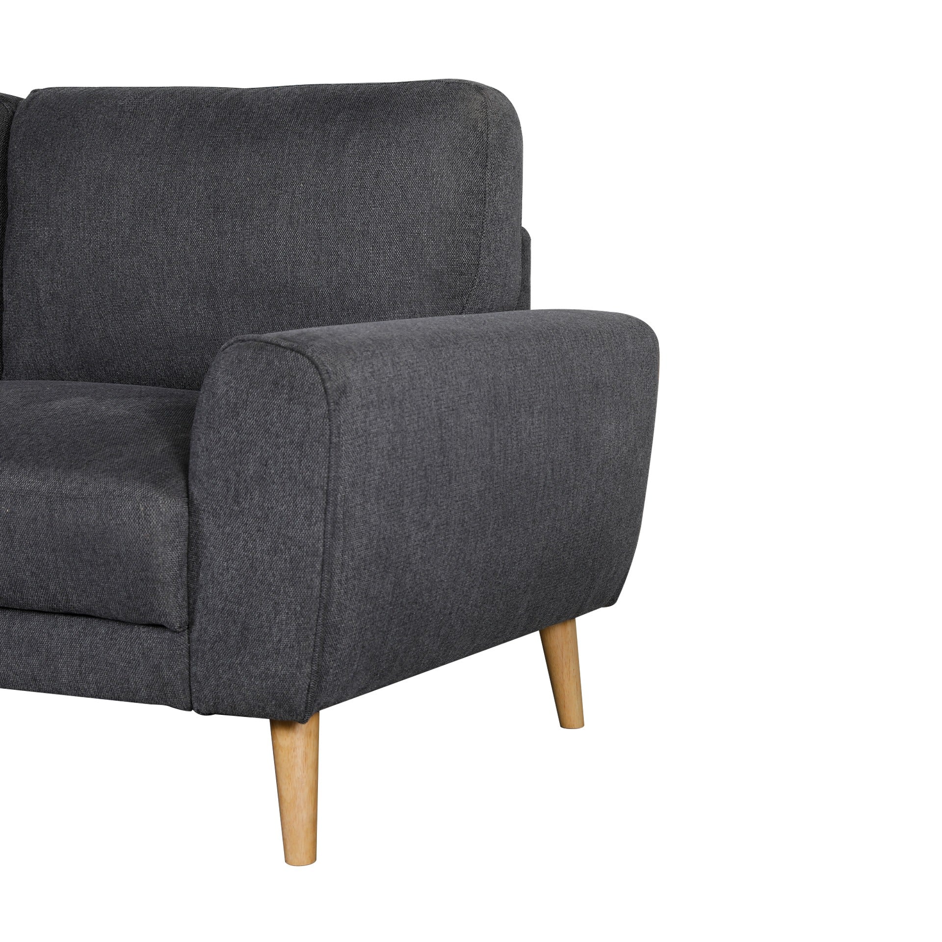 Suki Linen 2 Seater Sofa - Dark Grey