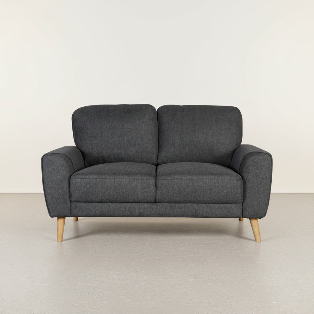 Suki Linen 2 Seater Sofa - Dark Grey