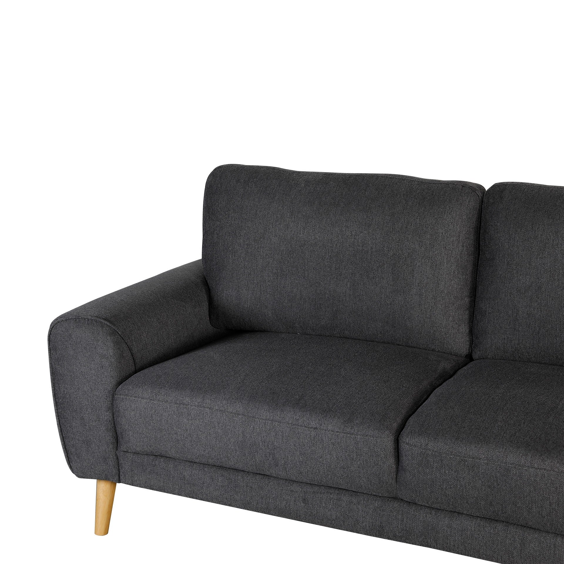 Suki Linen 3 Seater Sofa - Dark Grey